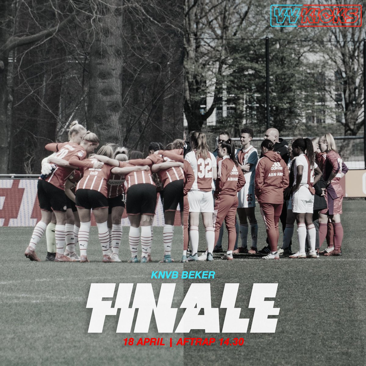 Wie is er bij?🏆

Over precies één week spelen <a href="/PSV_Vrouwen/">PSV Vrouwen</a> en <a href="/AjaxVrouwen/">Ajax Vrouwen</a> de #KNVBBeker finale in het #Goffert stadion. Er zijn nog kaarten beschikbaar!