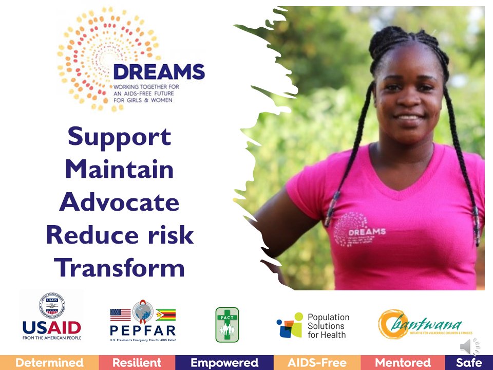 FACTzim's tweet photo. By 2026 the DREAMS-SMART Girls project aim to reduce the number of new infections among adolescent girls and young women through:
*Increased access of Adolescent Girls and Young Women (AGYW) to high-impact HIV prevention services and activities according to the DREAMS package. https://t.co/vJTwvrR0H8