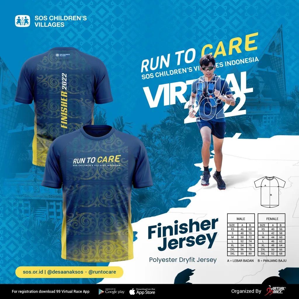 Jersey 👕 Run To Care - Virtual • 2022