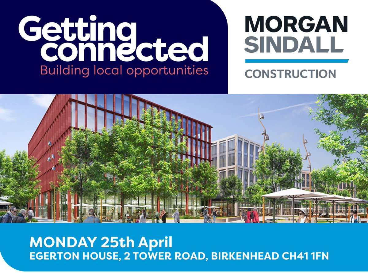 Are you a small #Construction business or #Supplier based on the #Wirral? 

Our Strategic Partner <a href="/morgansindallc/">Morgan Sindall Construction</a> want to engage local small businesses &amp; explore opportunities for you to access work &amp; become part of their #SupplyChain

Register here: wirralchamber.co.uk/event/wirral-g…