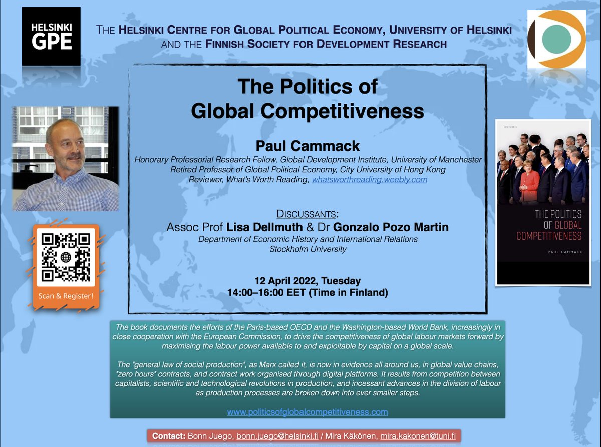 Helsinki Centre for Global Political Economy tweet media