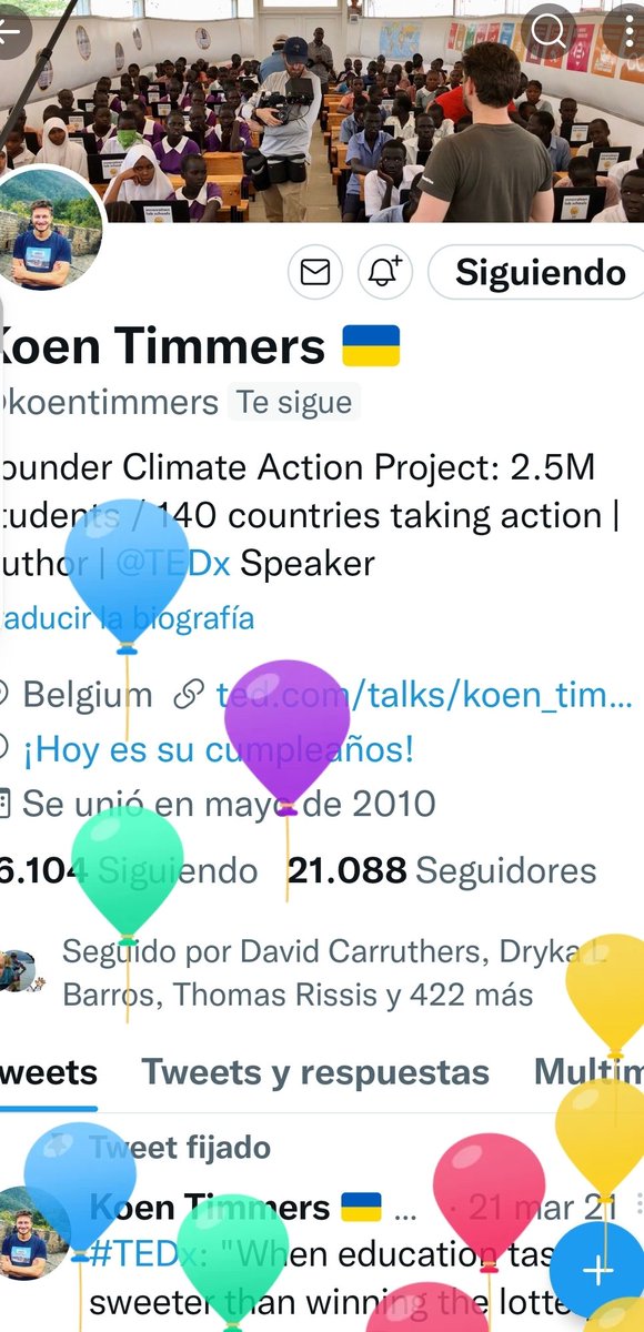 DelphiNor_'s tweet photo. It's Balloon Day🎈🎉🎈for a great Climate Action Mentor:
Happy birthday @koentimmers &amp; the warmest wishes for a new year to come full of many thriving project #ProjectKakuma 🎓🤲🏾 #ClimateActionEdu 🌱🌳 https://t.co/dIIWDI3oYn