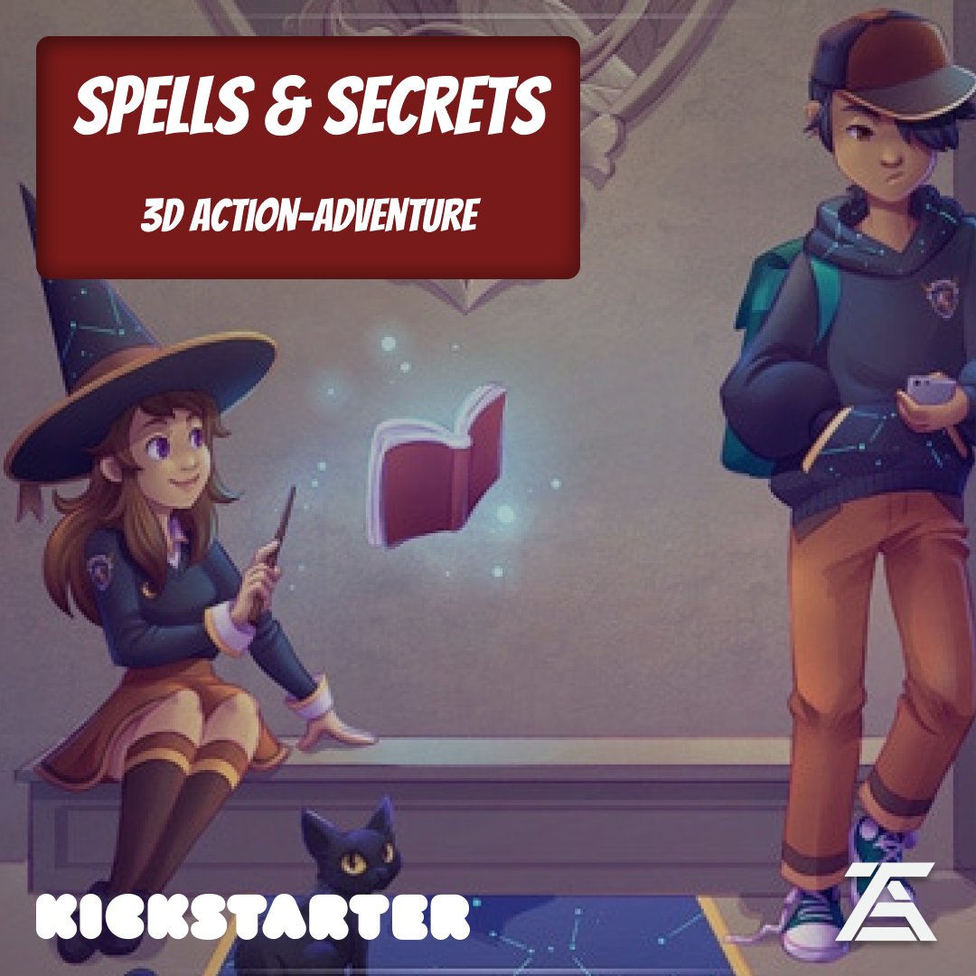 theabbissgames's tweet photo. Spells & Secrets - Free the wizard Academy of Greifenstein. Play in local co-op, customize your own wizard, solve mysteries, find artifacts and use your spells creatively in this 3D adventure. #tagblog #videogames #Kickstarter #indiegames #gamingchannel https://t.co/heICZfZHyV