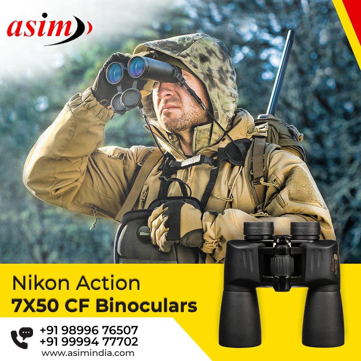 AsimLimited's tweet photo. 𝐍𝐢𝐤𝐨𝐧 𝐀𝐜𝐭𝐢𝐨𝐧 𝟕𝐗𝟓𝟎 𝐂𝐅 𝐁𝐢𝐧𝐨𝐜𝐮𝐥𝐚𝐫𝐬
.
Visit us @ https://t.co/i2ZP49WUyF
Call: 98996 76507, 919999 477702
.
#nikon #nikonactionex #nikonbinoculars #nikonbinocular #nikonindia #nikonasia #nikonasiaofficial #binoculars #nikonbinoculars #asim https://t.co/CcEboLJA9o