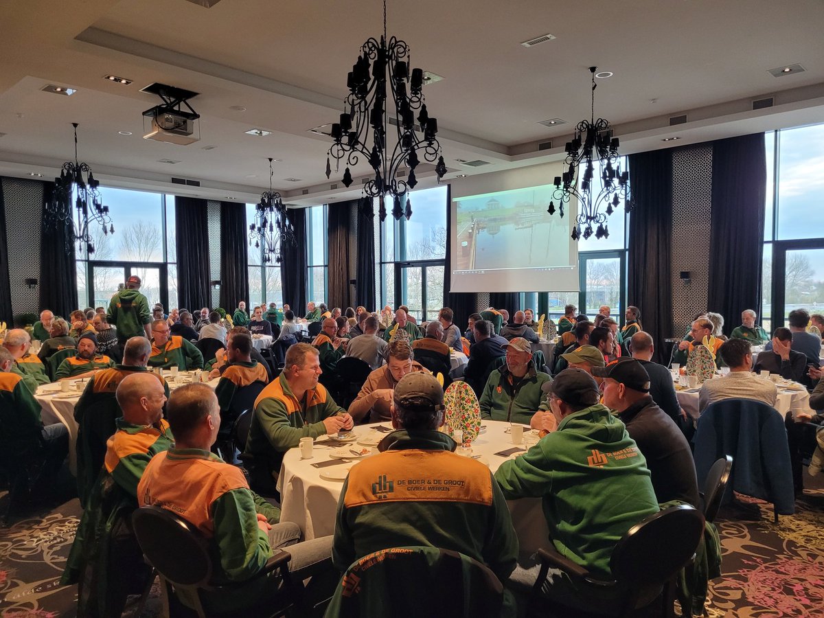 deboerendegroot's tweet photo. De werkdag met zijn allen begonnen onder het genot van een paasontbijt @VanderValkHotel Sneek. 

#paasontbijt #metzijnallen #opdegrensvanlandenwater https://t.co/Eu9nYXKWK6