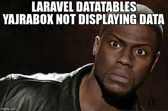 overflow_meme's tweet image. Laravel DataTables Yajrabox Not Displaying Data stackoverflow.com/questions/5509… #php #laravel #laravelartisan #datatables #yajradatatable