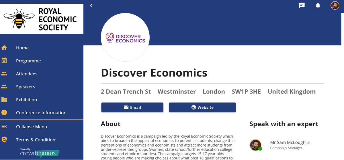 📣The #RES2022 Annual Conference is officially open.

Learn more about Discover Economics and chat to our team in the Exhibition area.

Check out the full programme👉bit.ly/3Hak2kX

#EconTwitter #AcademicTwitter #conference #RESConference