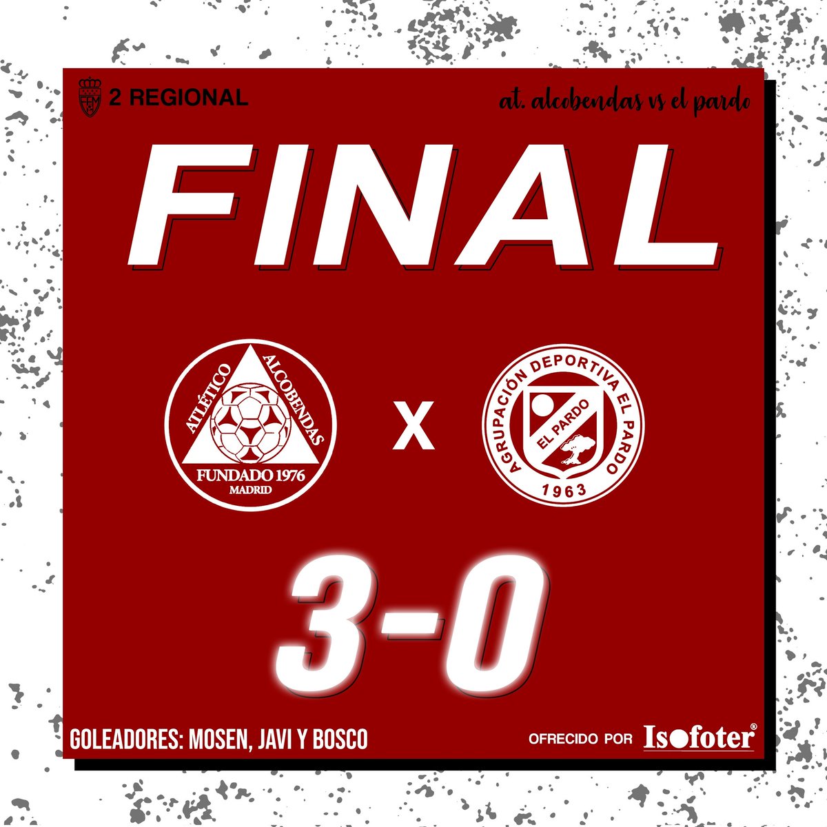 AtAlcobendas's tweet photo. ⚔️ Buen partido de los chicos del sénior en el que vencieron con solvencia para acrecentar la buena racha.

¡Seguimos!

#SomosEquipo 💚❤️⚽ https://t.co/Iup4i3SZGh