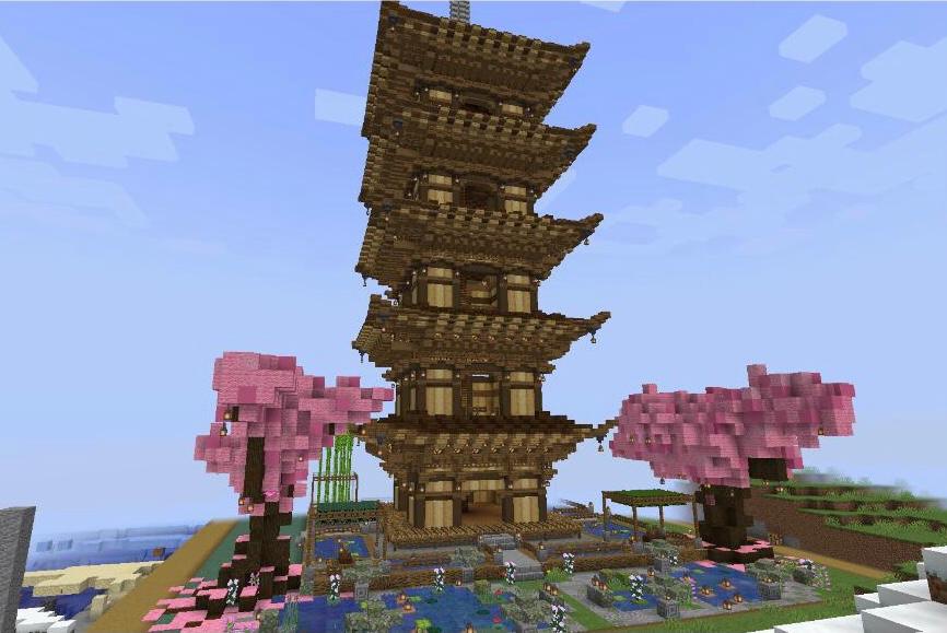 Gabl0x's tweet photo. gm @CritterzNFT fam ! Today, let me introduce you to our new project: the pagoda ⛩️with a real view (1). A realistic rendering on opensea (2) and an ingame view (3). Crazy building 🔥 #metaverse #minecraft #critterzbuild #buildoncritterz #plotrendering https://t.co/czKnZsQogc