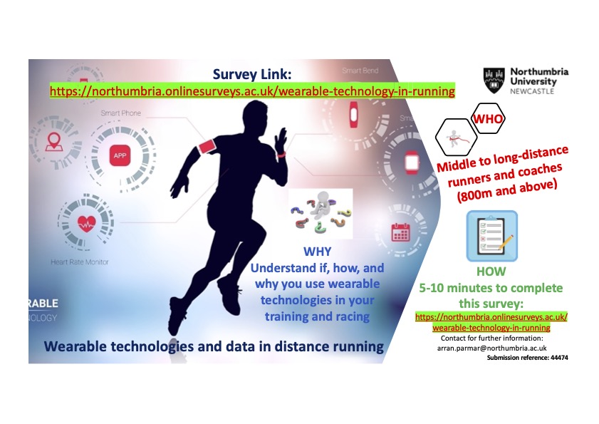 Arran1611's tweet photo. The #running season is in full swing congrats to everyone participating in events @CarmelMarathon @BrightonMarathn @MarathonRdam - big one this weekend @bostonmarathon. Recovering or preparing please spare 10mins to complete this survey on using #Wearables https://t.co/VHFwn08tXh https://t.co/Xceaowa9BJ