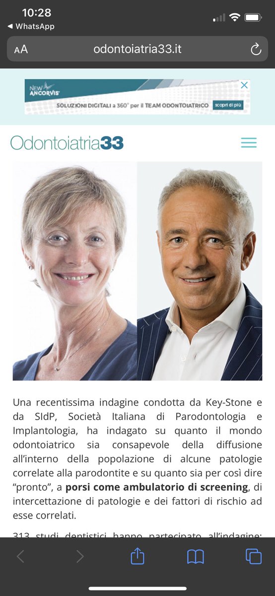 SIdP_I's tweet photo. Odontoiatri attenti (ma non abbastanza) alla correlazione tra parodontite e diabete. https://t.co/8jGKXMrR9r https://t.co/8I4n3uLXoR