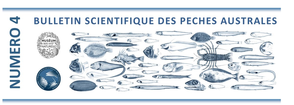 UMR_BOREA's tweet photo. Le numéro 4 du Bulletin scientifique des #pêches #australes vient de paraître
@Le_Museum #POEPA #TAAF ⤵️https://t.co/3T8AFIvbnL https://t.co/0B7h7ZSgA7