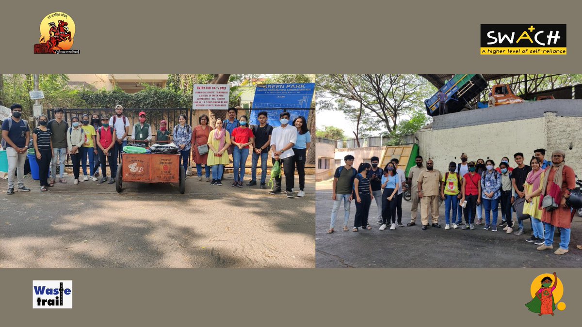 swachcoop's tweet photo. Architecture students from MMCOE understand Pune's Solid Waste Management from Architects of Clean Pune.
#SWaCHDaily
#swachocoop #Pune #wastepickers #MyCityMyPride #NewUrbanIndia #AzadiKaAmritMahotsav #SwachhBharatMission
@PMCPune @MoHUA_India @Secretary_MoHUA @AmritMahotsav https://t.co/rqu3g2qZpc