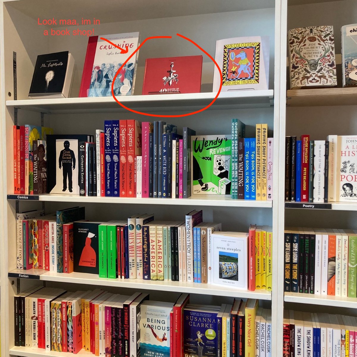 Thanks so much @ArnolfiniArts for stocking my book! No I didn't just walk in and put it there myself.