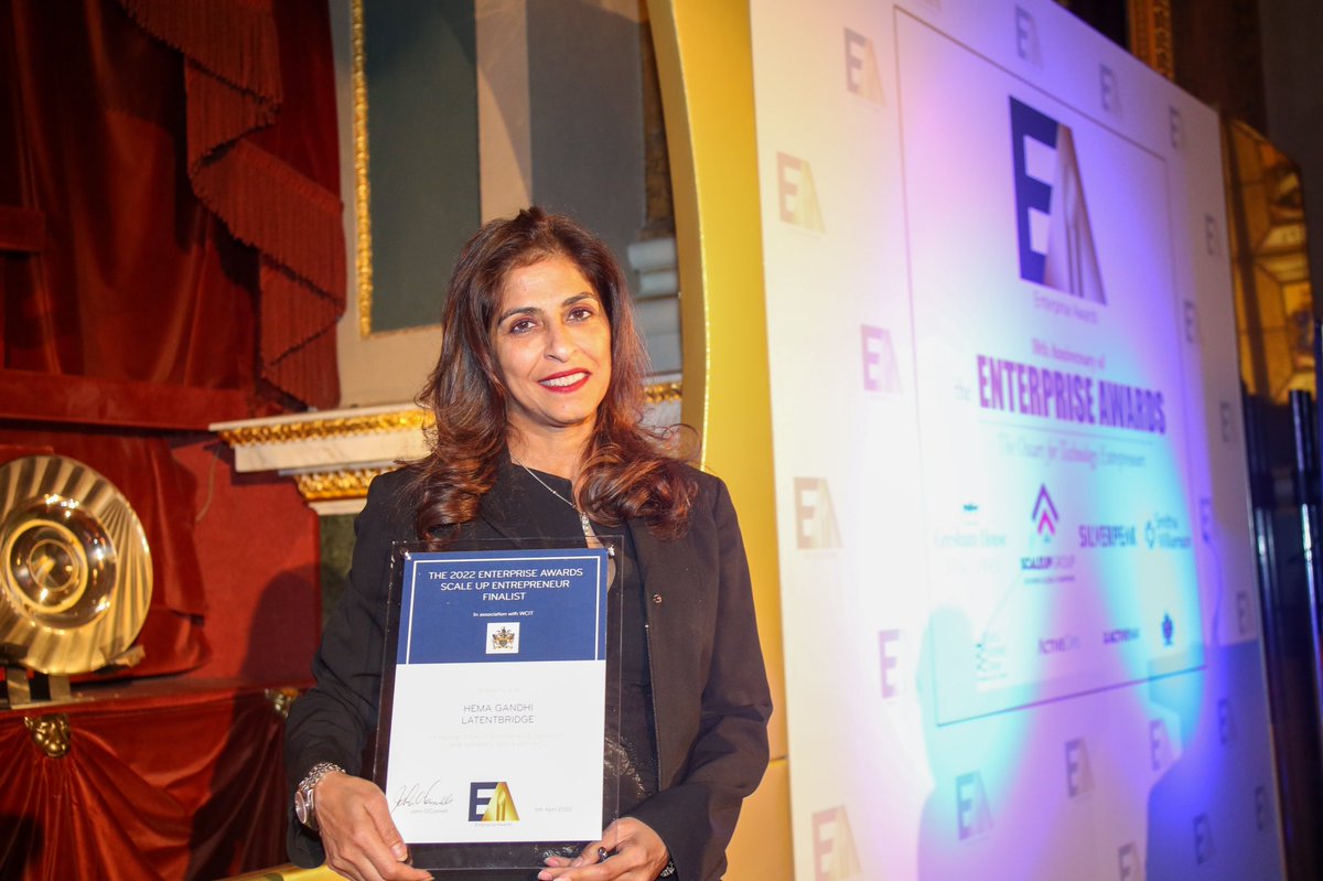 Hemas__'s tweet photo. Grateful to be a Scale Up entrepreneur finalist! Thank you Enterprise Awards for putting me in the the company of other accomplished and talented entrepreneurs. It’s an honour to be nominated for outstanding personal and company achievements.  #enterpriseawards2022, #scaleup #ai https://t.co/IjHmE1gRMv