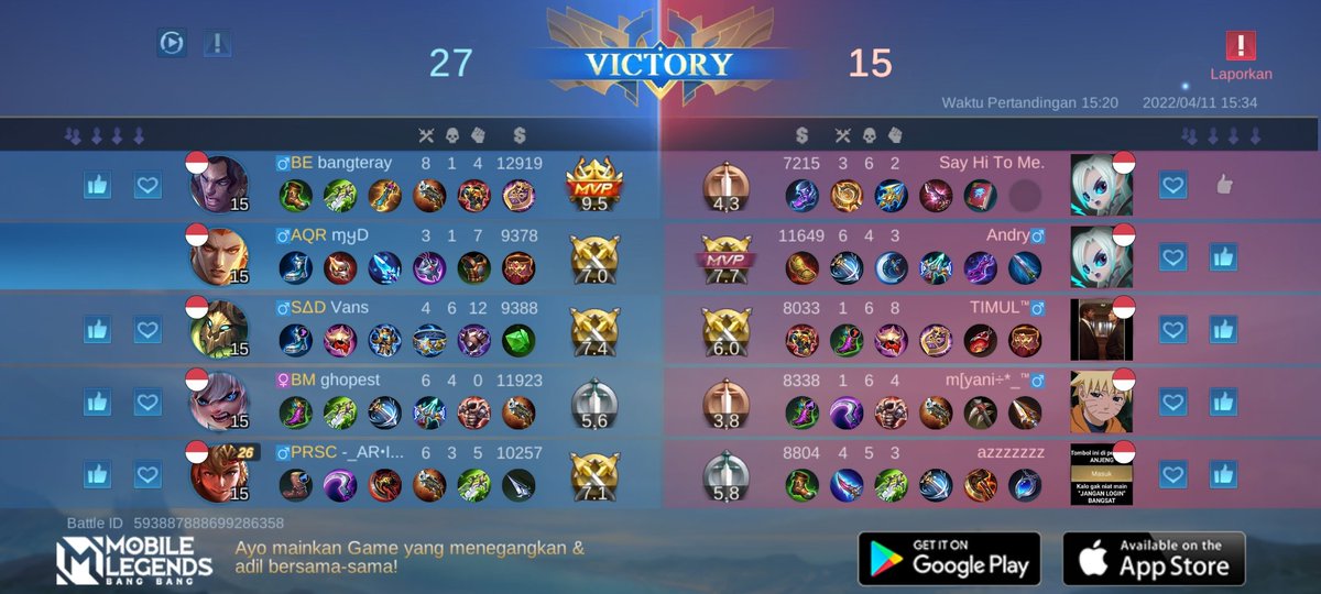 Abdulfarhan08's tweet photo. Ayo bergabung dengan tim saya, tantang semua Player MOBA terbaik bersama! 
https://t.co/EIVmXBYxg7 https://t.co/ufEmnL6nTv