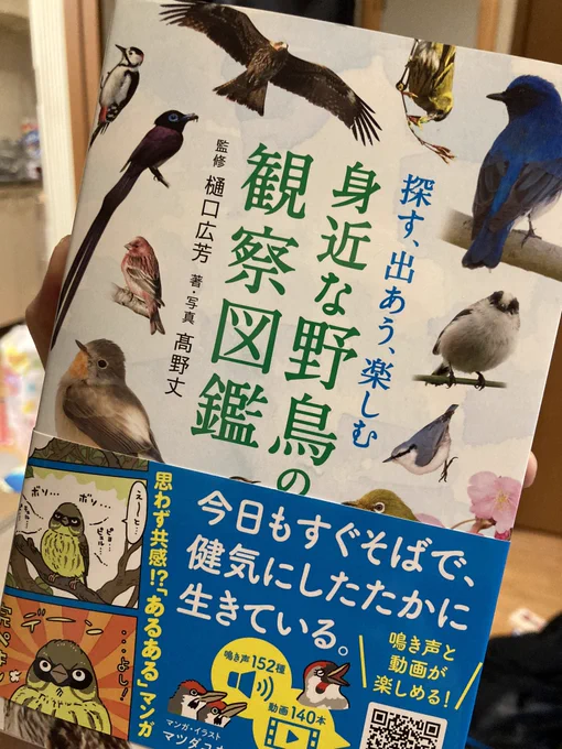 野鳥とか水彩画に興味出てきて、本買ったんだけどめっちゃ癒されるな🐦

QRコードで鳴き声聞けるのめっちゃ楽しいぞ!!

カラスも可愛く思えてきた 