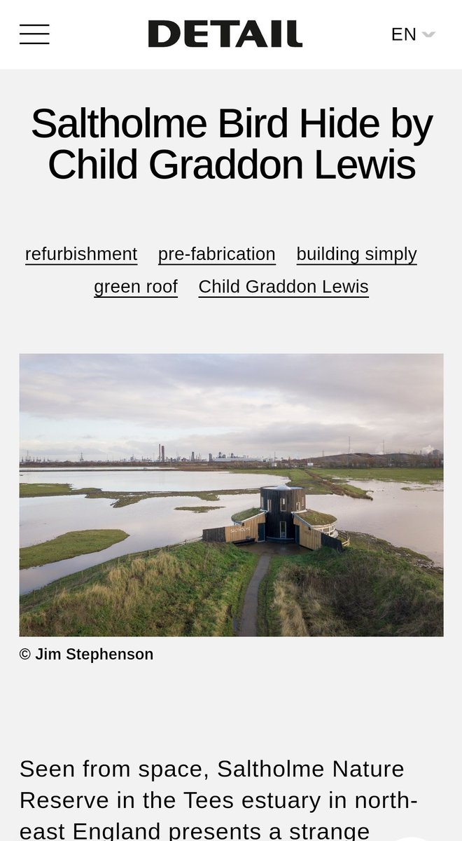 CGLUK's tweet photo. Our retrofit project for @RSPBSaltholme is featured in @DETAILde 🙌 Photography by @clickclickjim https://t.co/wGta2EAYZj https://t.co/IVJ9KF7dIi