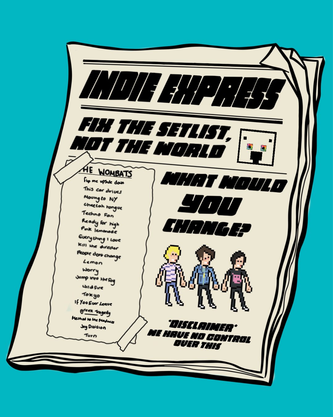 The Wombats HQ on Twitter "Extra! Extra! Read all about it! 🗞