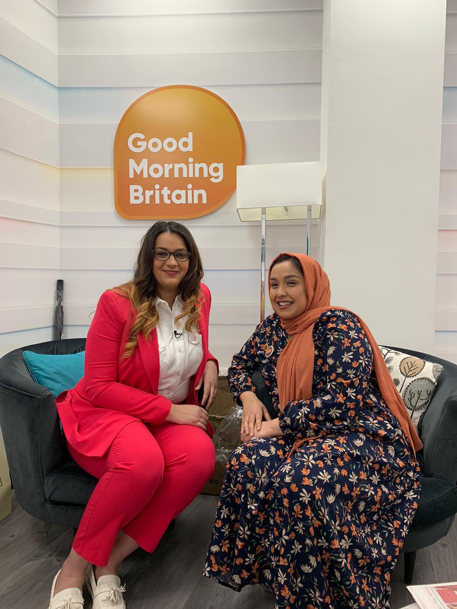 ForSabinaNessa's tweet photo. We are so moved+motivated by these 2 beautiful powerful women @Jebina19 @kareema_motala speaking up for #sabinanessa+tackling male violence against women at its roots 🌻💪❤️ on @GMB @iplauctioneer @ranvir01 + thanks to our co-founder @tweedaledee +all #sabinaproject gals #enough https://t.co/UM7RPS16Pp