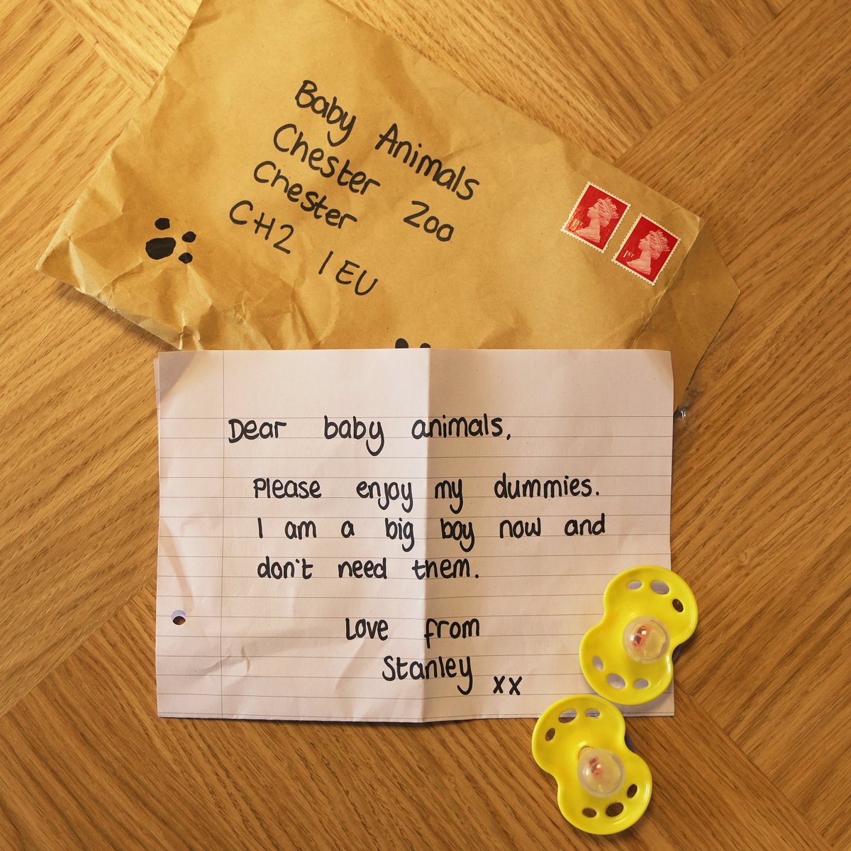 Thank you for your lovely letter and wonderfully kind gesture Stanley, you've officially melted our hearts. ❤️

#chesterzoo