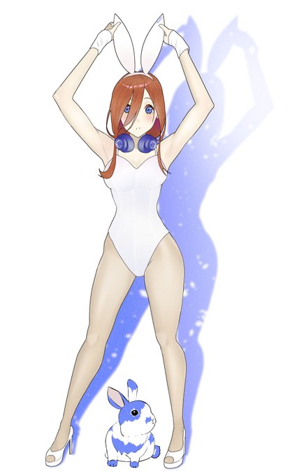 PALZZACKさんがTwitterに投稿した中野三玖(五等分の花嫁)のイラスト。