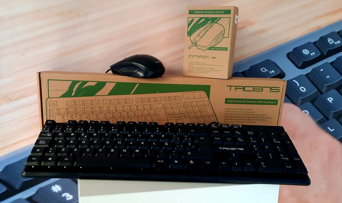 🔵Kit teclado y mouse!!! de #tacens 
⌨️🖱️

_________________________________________________
#informàtica #tacens #anima #kit #teclado #mouse #tecnología #teletrabajo #mqx #barcelona #vilanovailageltru