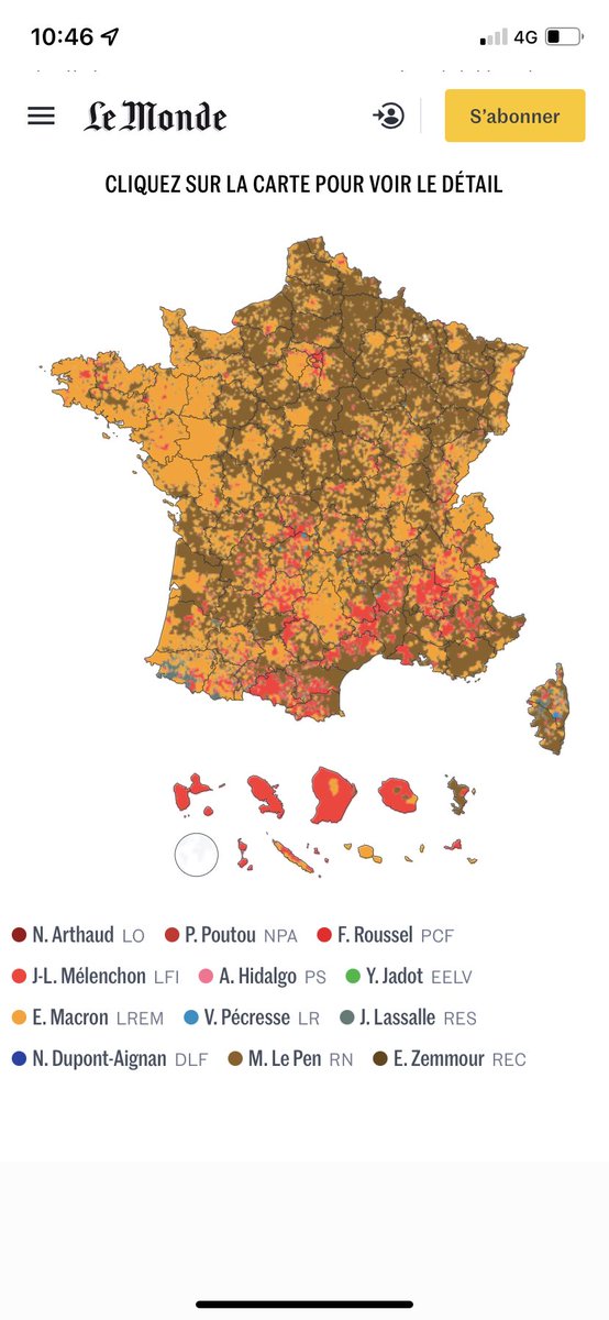 MarjorieRochett's tweet photo. Voilà voila D’où sont les 27%… ils sont content de ces 5 dernières années apparement… Merci! Macron président de la France du nord ouest juste ! #presidentielles2022 https://t.co/CcZEZHz6wo