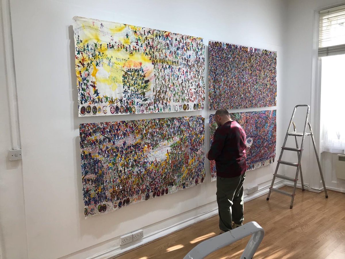 FozAndrew's tweet photo. I’m looking forward to seeing you all at the PV and launch of the 2 person #art #exhibition with myself and Nicholas Ferguson, tomorrow evening, 6-8pm, #ZariGallery 73 Newman Street, London, W1T 3 EJ ( nearest tube Oxford Circus) All welcome. Show is open until 22nd April https://t.co/EnkqOmeDGu