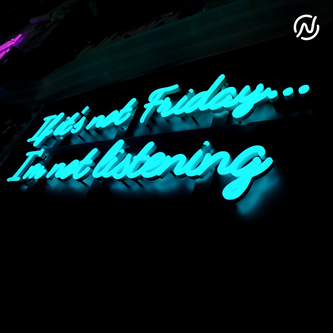 NeonPlusUK's tweet photo. It's not remotely close to Friday but if you want the best signage around then get in touch!
0113 252 4706
.
.
.
#neonplus #shopfitters #neonsigns #shopfront #bespoke #trade #tradeonly #acrylicneon #blockacrylic https://t.co/Tgy1xTIppB