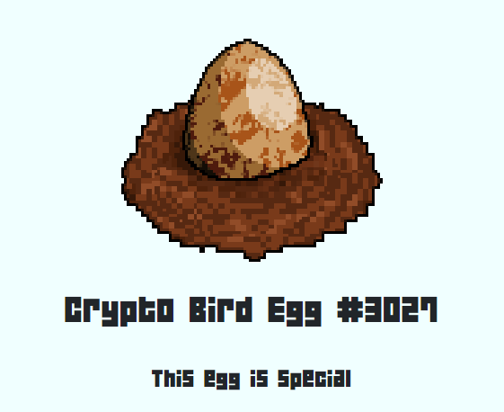 🎉ANOTHER ROUND GIVEAWAY!

1x ANOTHER SPECIAL Crypto Bird Egg

- It's very RARE -

✅❤, RT and follow
✅Tag your #crypto friends in comments
✅Join Discord linktr.ee/cryptobirdme

BONUS: play #nestwars

#PlayToEarn #cryptobirdme #NFTGame #NFTProject #NFTCommunity #NFTGiveaway