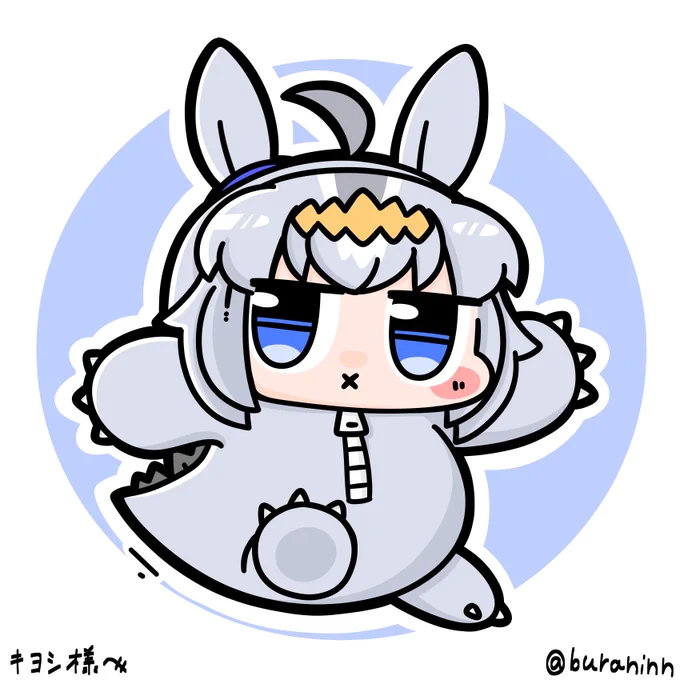 コミッションありがとうございます\\\\٩( 'ω' )و ////怪獣オグリ
https://t.co/zh5wHRJji9 #Skeb #Commission @skeb_jpより 