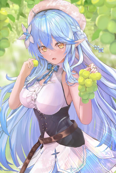 #LamyArt 
🍇とラミィちゃん 
