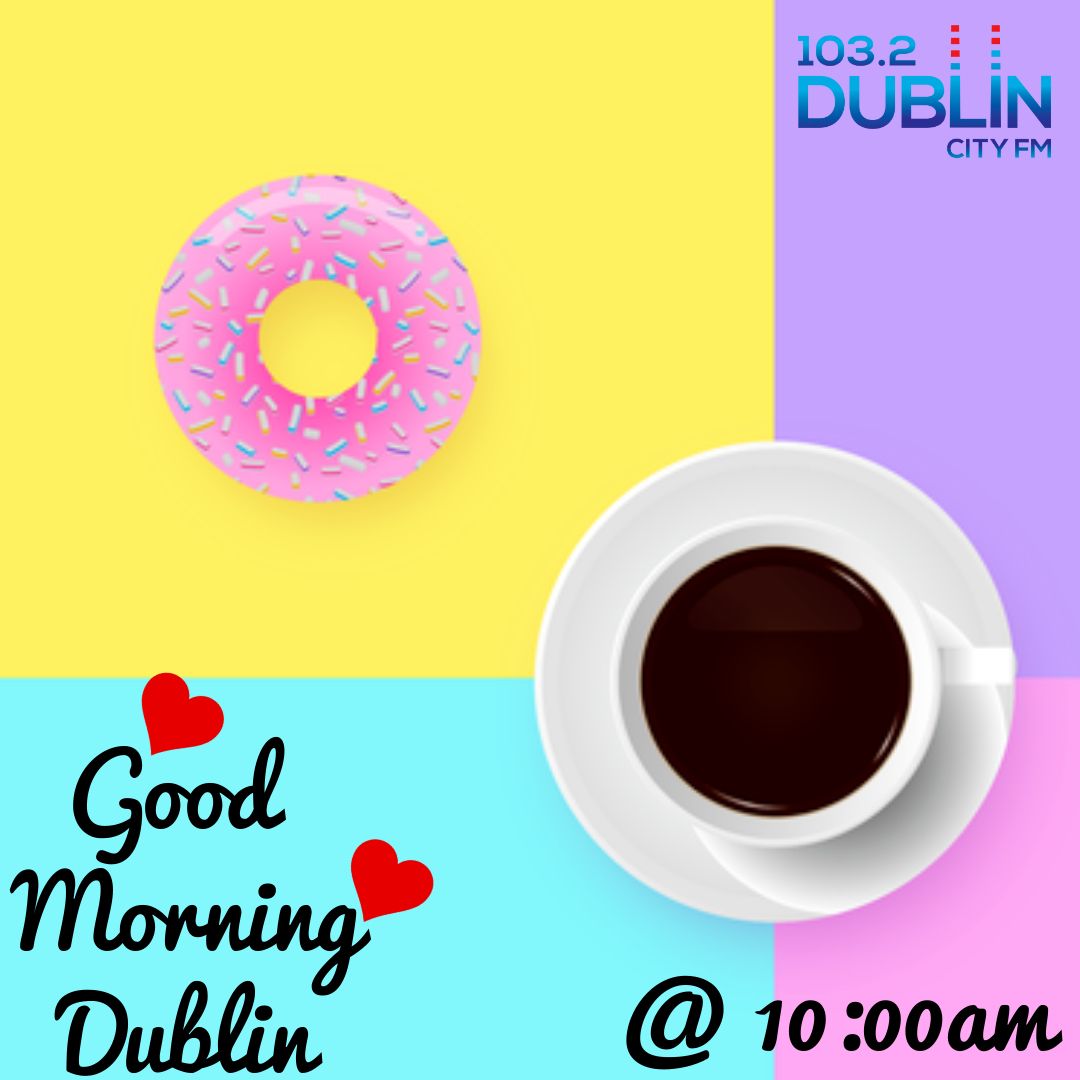 dublincityfm's tweet photo. Joining Mairéad &amp; Taran on #GoodMorningDublin at 10am are comedian Daniel Lukas @theonlyfunnydan, Marion Kelly from @stannescityfarm and Elaine Ryan from @acuppacoaching. With music from @DeniseChaila , @DamoDempsey and @ChasingAbbeyHQ ! https://t.co/IhRDveVah8