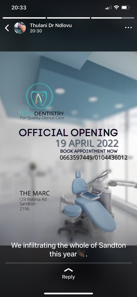 aplusdentistry_'s tweet photo. We’re open for all your dental needs🙂. Book appointment now. Details on the poster  

#dentist #joburgdentist https://t.co/neHmzp3m15
