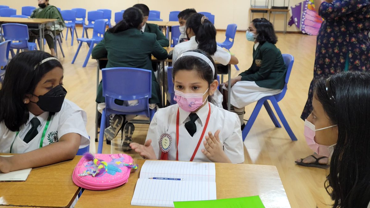 dpsshj's tweet photo. The English department of @dpsshj collaborated with the @vofg_arabia team from the Emirates Literature Foundation to host an innovative workshop-Moved to Write for students from Grades 3-7 We believe in empowering students to amplify their voices for a sustainable future
#shjspea https://t.co/ACvGoH2Zaf
