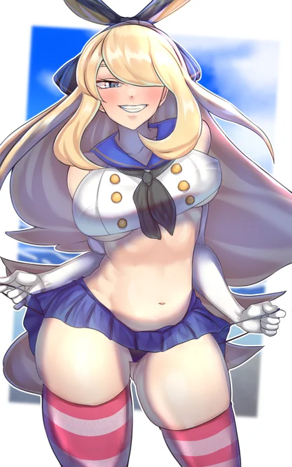 [【再掲】島風コスのシロナさん 