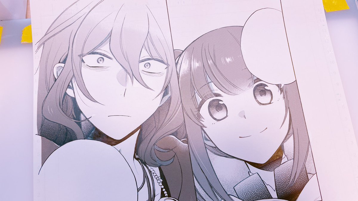 4話結構写真撮ってました📸
筆ペンとかベタとかザザーーっと使えてめちゃくちゃ作画も楽しかった回です🥳
 #まどめ外伝 