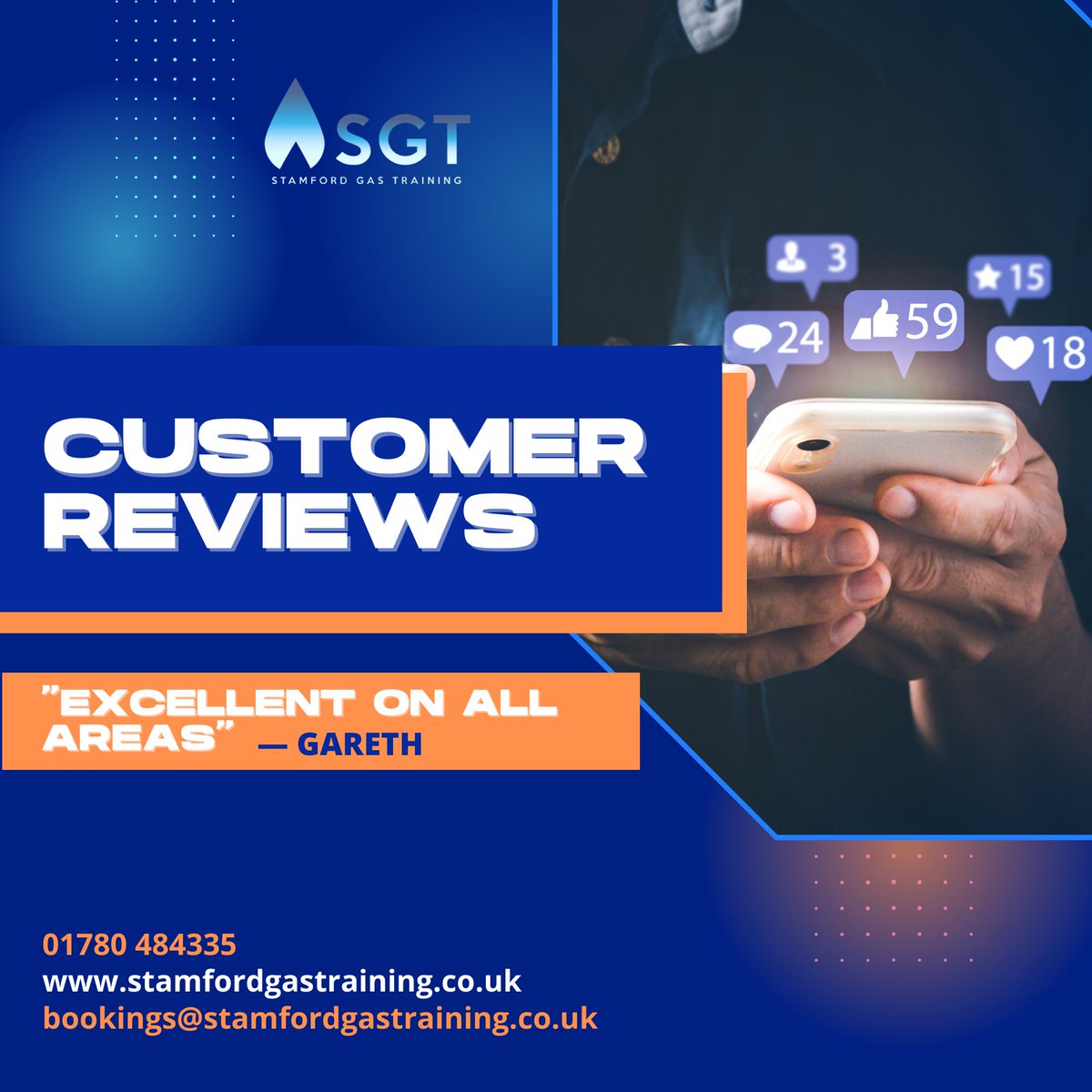 ⭐ CUSTOMER REVIEWS ⭐

One of our recent ACS Re-Assessment candidates gave us a fantastic review! 🥳👏🏼 

Contact us: 
⭐ 01780 484335
⭐ bookings@stamfordgastraining.co.uk
⭐ stamfordgastraining.co.uk

#gas #training #gastraining #bpec #acsgas #plumber #plumbing #plumbers #ckr1