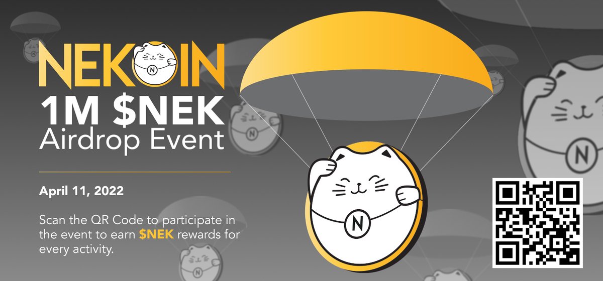 You can start earning $NEK daily by participating in simple activities. Start by:
1. Following @Nekoin_Protocol , 
2. Re-tweeting this post, and 
3. Tagging 3 friends. 
Accumulate  $NEK (which can be staked on TGE to earn more $NEK) by registering here: app.viralsweep.com/sweeps/full/49…