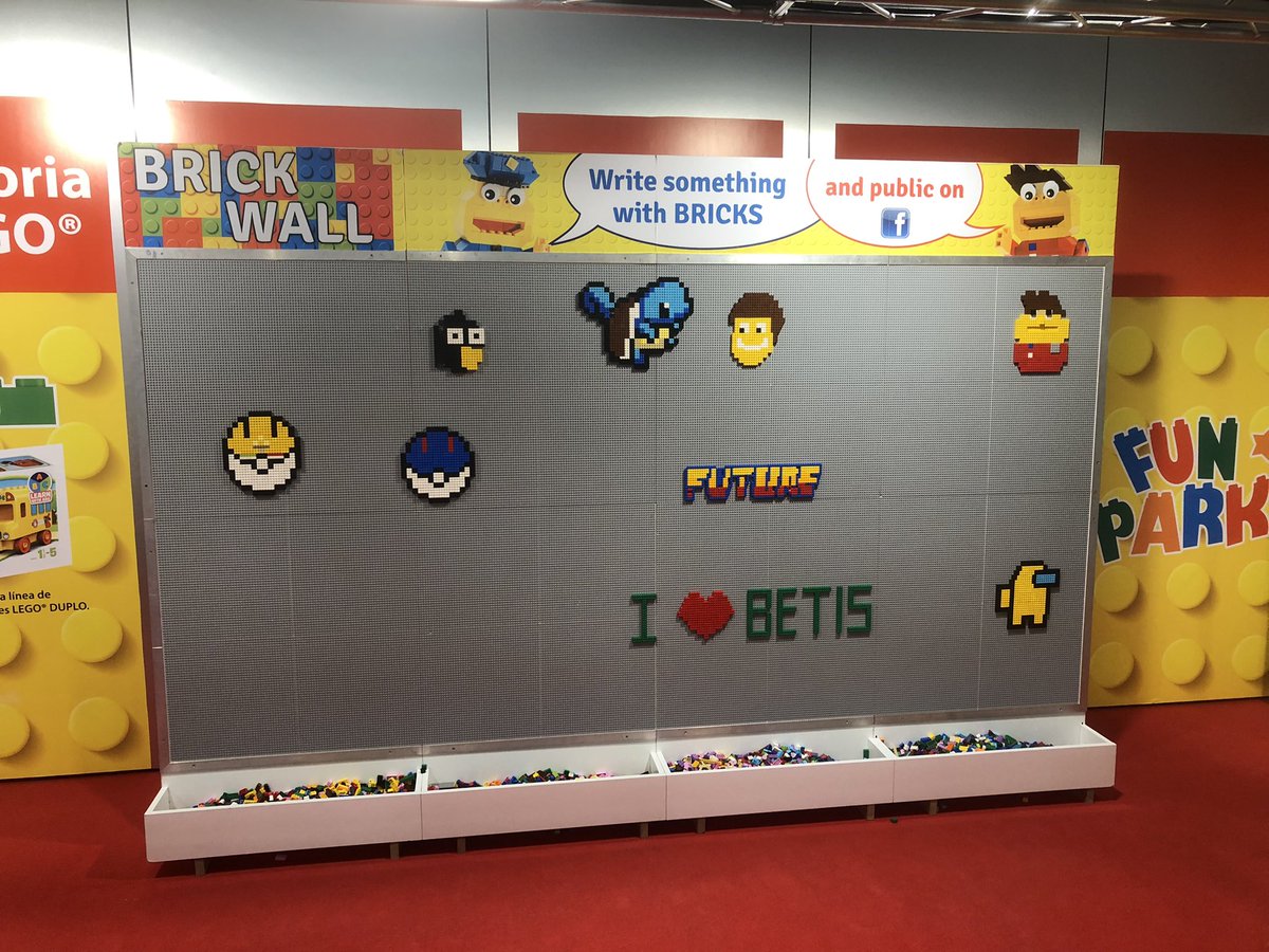 Leaving behind some love for <a href="/RealBetis_en/">Real Betis Balompié</a> at the Lego Expo in Seville 💚🤍 #VivaElBetis