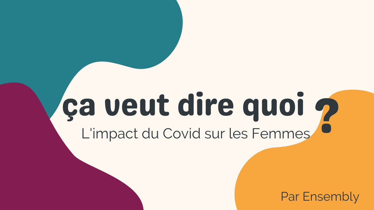 Retrouvez nous dans quelques minutes sur la page LinkedIn d'Ensembly pour le 4ème article de la série "Ça veut dire quoi ?".
On parle ensemble de l'impact du covid, du confinement sur les femmes.
#COVID19 #impact #femmes #Ensembly #LinkedIn #EgaliteFH #égalité