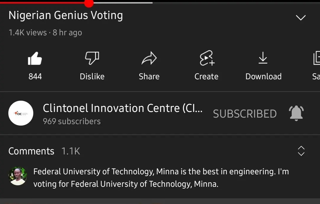 IhejiamatuAnth4's tweet image. Good day everyone! So my team applied for the Nigerian Genius Engineering competition. We were shortlisted to represent UNILAG. However, we need your votes to qualify for the final stage!
1