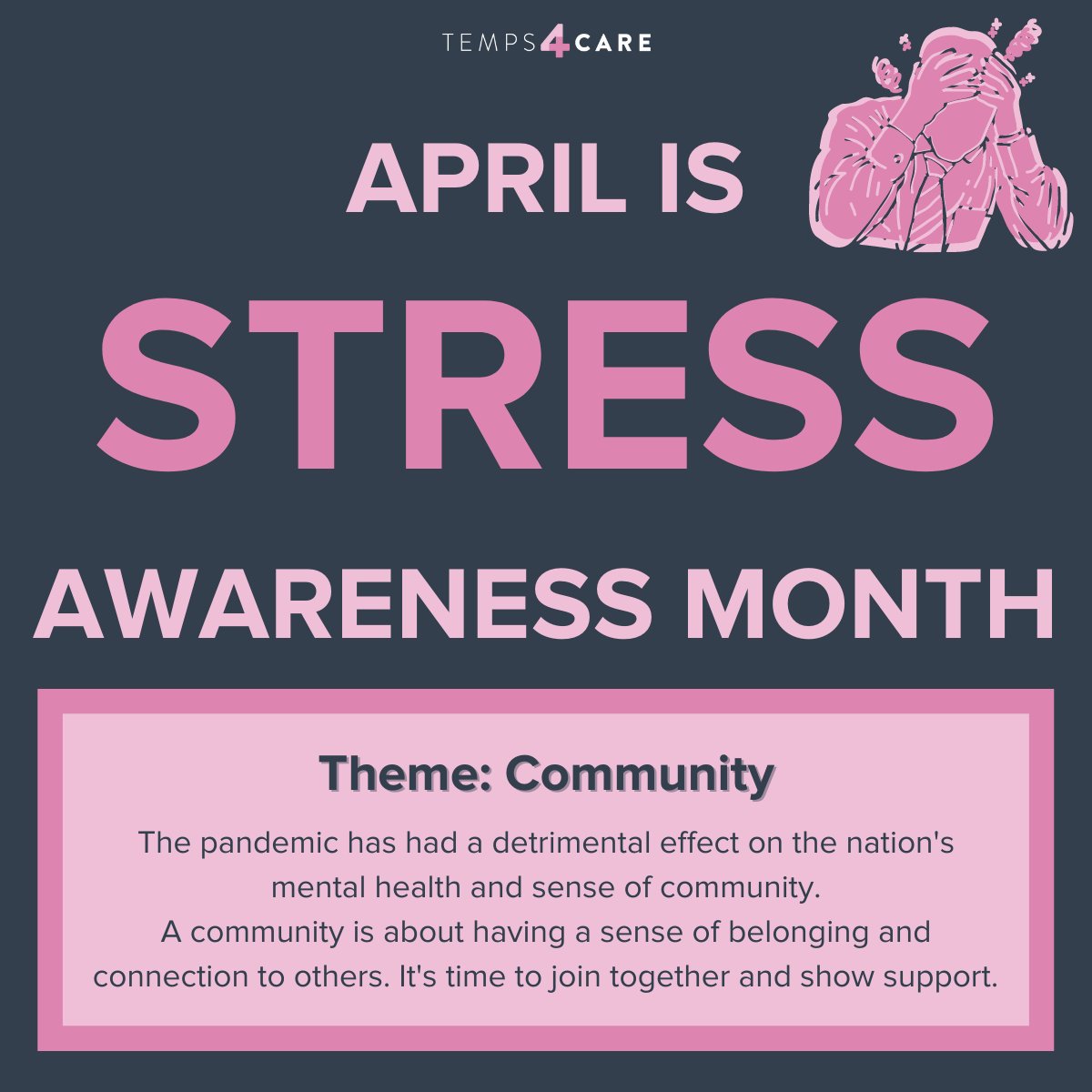 April is #StressAwarenessMonth - a campaign that has been held since 1992.

Its purpose is to raise awareness of the causes &amp; cures for our modern stress epidemic. 

The theme this year is #community.

You can learn more about the campaign, here ⬇

stress.org.uk/national-stres…
