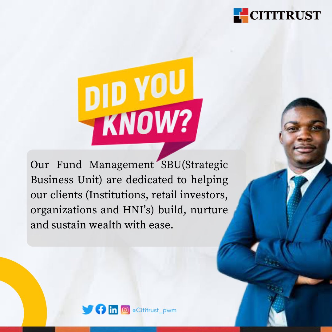 Cititrust_pwm's tweet photo. Did you know? https://t.co/JpIhiOzmVW