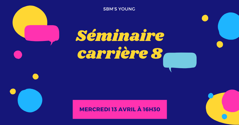DepartementSBM's tweet photo. 📣@SbmYoung organise son 8ème #séminaire #carrière avec Vanessa Bergeron (@Poietis), Alexia Parmentier (#Mabqi) et @ObreEmilie
 (Elysia Bioscience).  
🗓️13 avril à 16h30
📹Séminaire en ligne
➡️https://t.co/NSZ97yDrOo https://t.co/oEcLaolMoo