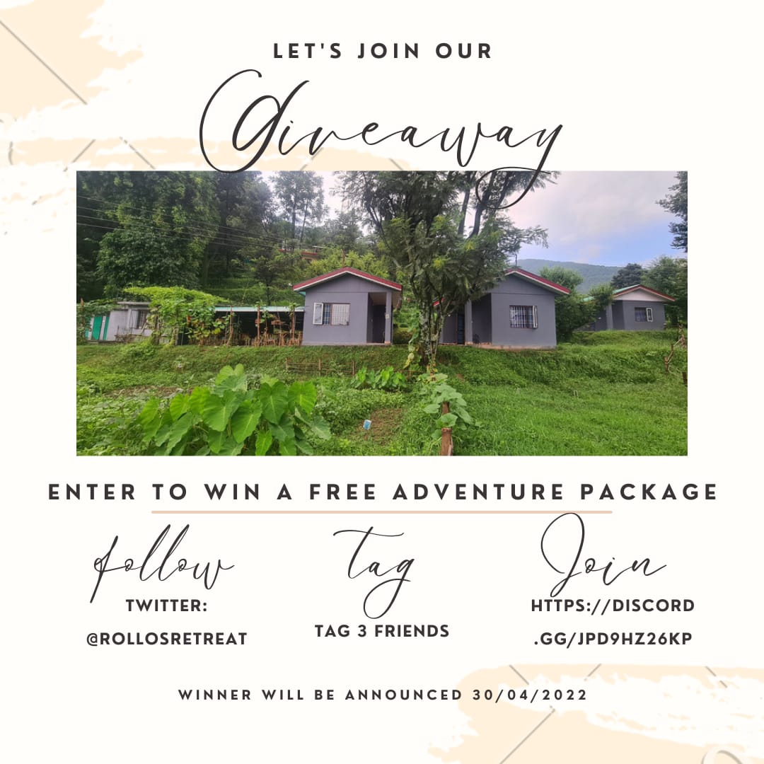 nomadrayan's tweet photo. Giveaway Alert!!!!! Who wants to win a weekend adventure for 2 at Rollo’s Retreat ?
@rollosretreat @NFTGalIery @hp_tourism https://t.co/R6yfbHR864