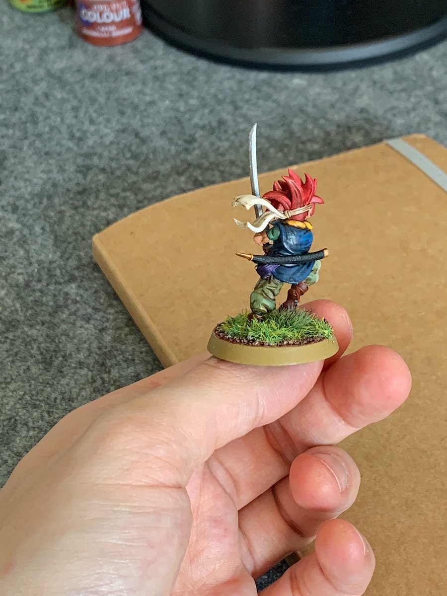 RoyalDarjeeling's tweet photo. Miniatura del protagonista del legendario Chrono Trigger lista, 🎨.

Tras el estreno del remaster del Chrono Cross ojalá se sigan animando y saquen remasters/remakes de este, Illusion of Time, Secret of Evermore y demás joyas entre los RPGs de SNES. https://t.co/XfqRiKjFju