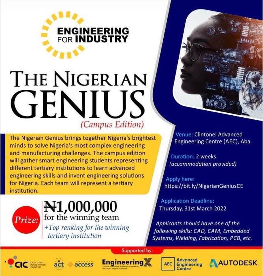 real_fola's tweet photo. Thousands of students across all Nigerian institutions applied for this, and 3 were shortlisted to the next stage. We hereby solicit for your vote so they can qualify for the next stage. https://t.co/zTe41ivjpz