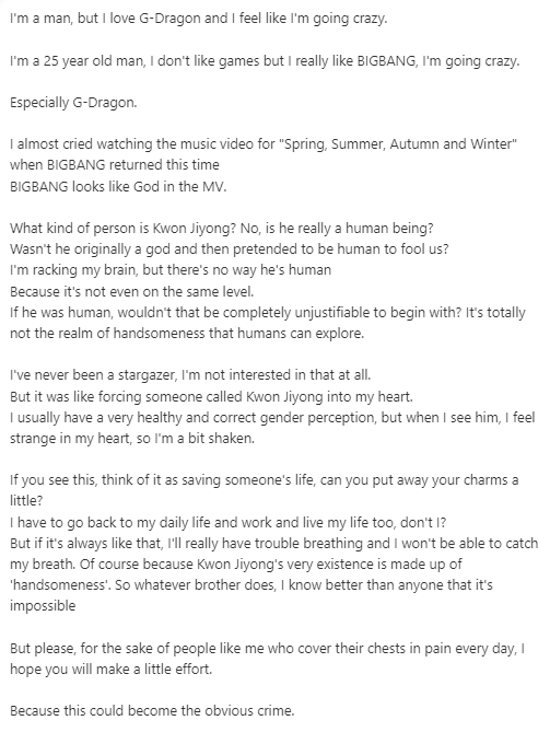 _mslms27_'s tweet photo. A fanboy's adoration for G-Dragon：
https://t.co/jAjY82pCd1 https://t.co/4p6XZ0vt0l